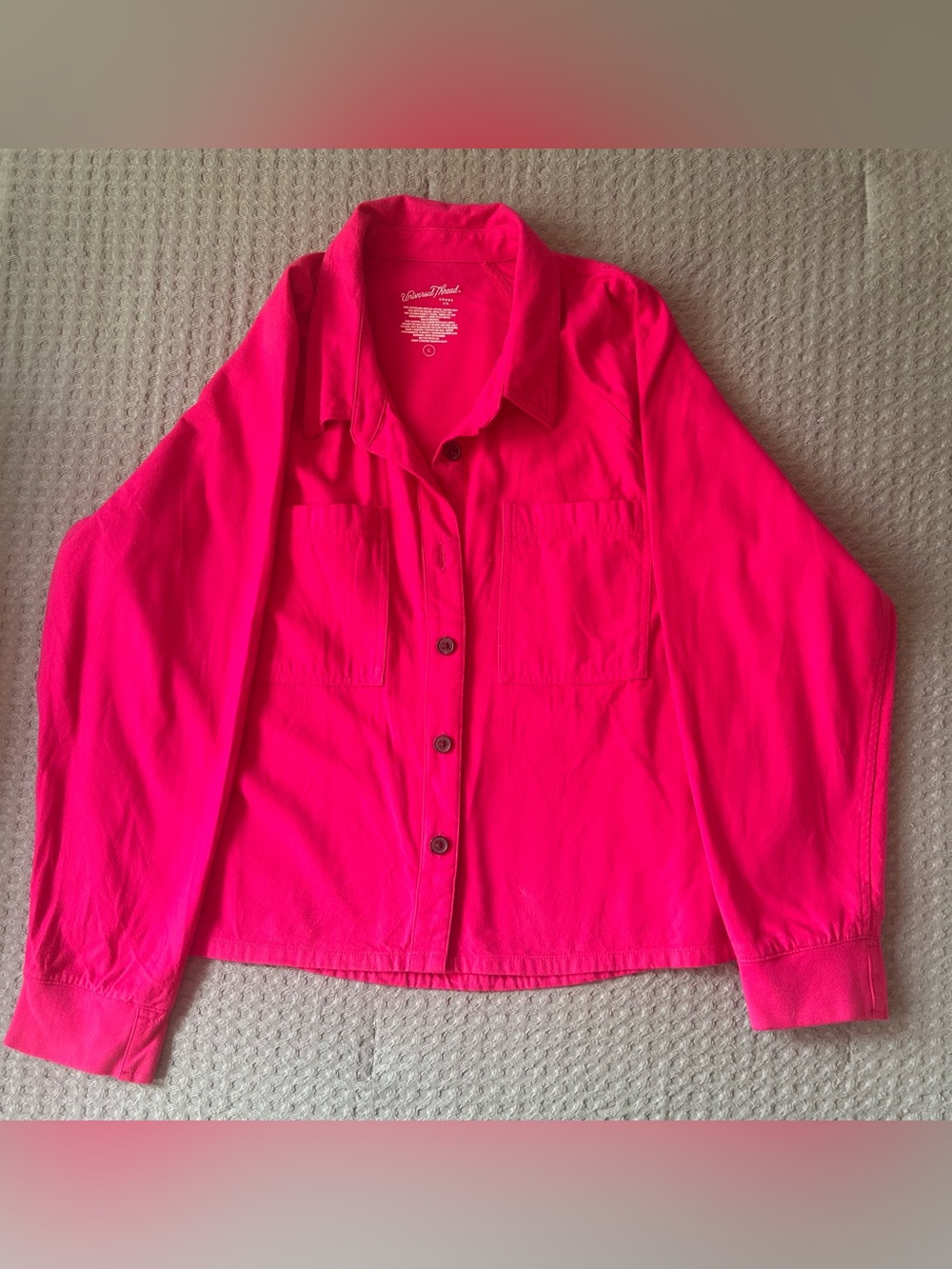 Universal Thread Fuchsia Cropped Shacket